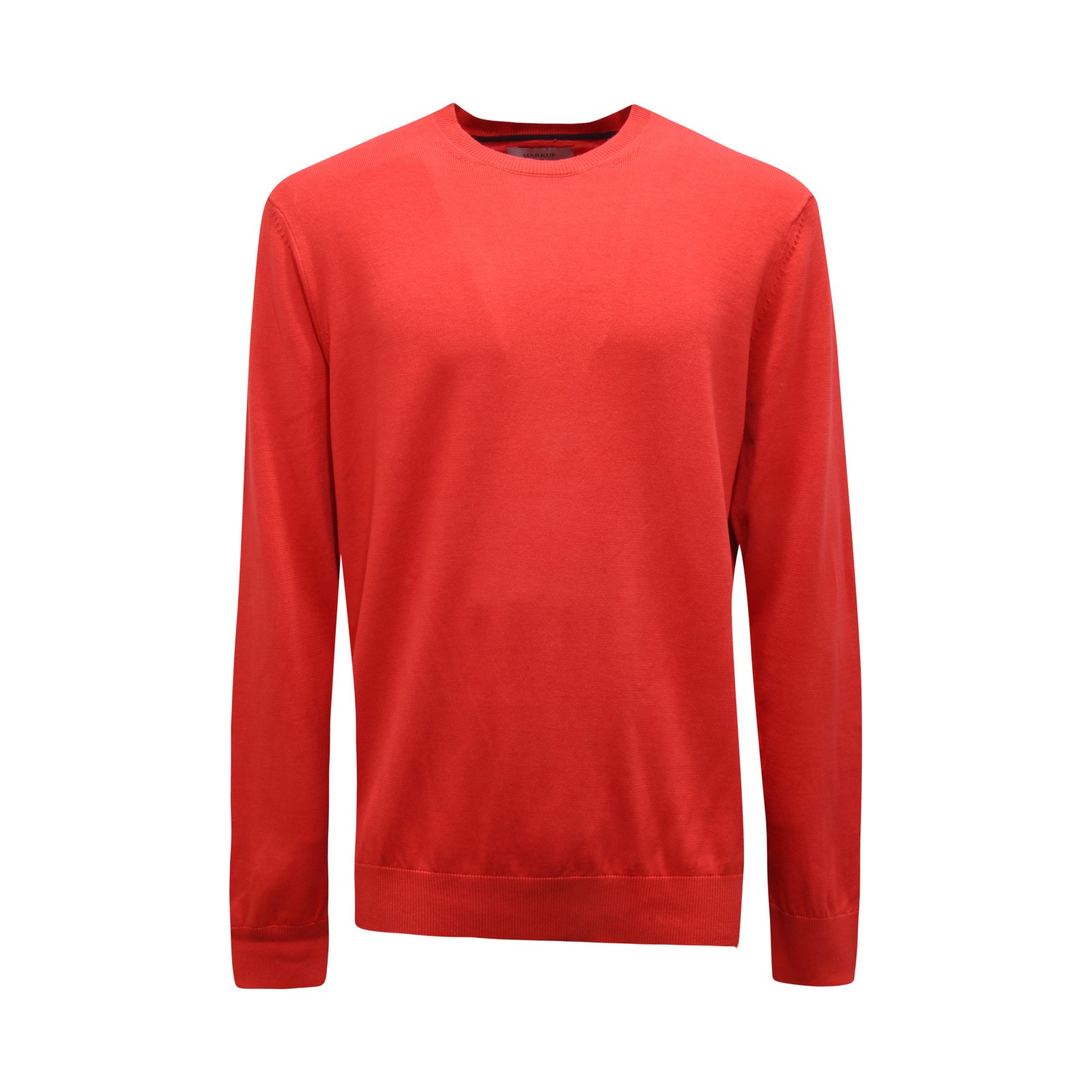 Q0577 MAGLIONE UOMO MARKUP MAN COTTON SWEATER CORAL