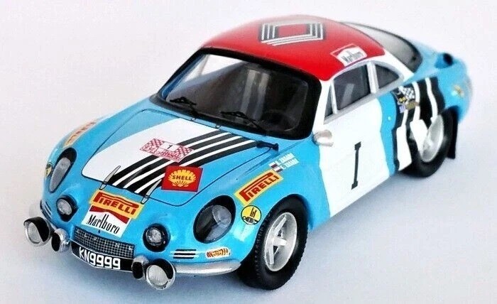 Voiture Miniature Alpine A110 Rallye de Pologne 1974 Trofeu Bleue