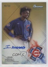 2021 Bowman Sterling Prospect Gold Refractor 40/50 Ismael Mena Auto 0fo5