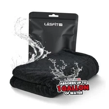 LASFIT Drying Towel, [2025 Upgraded] Large Super Absorbent Car Drying Towel 