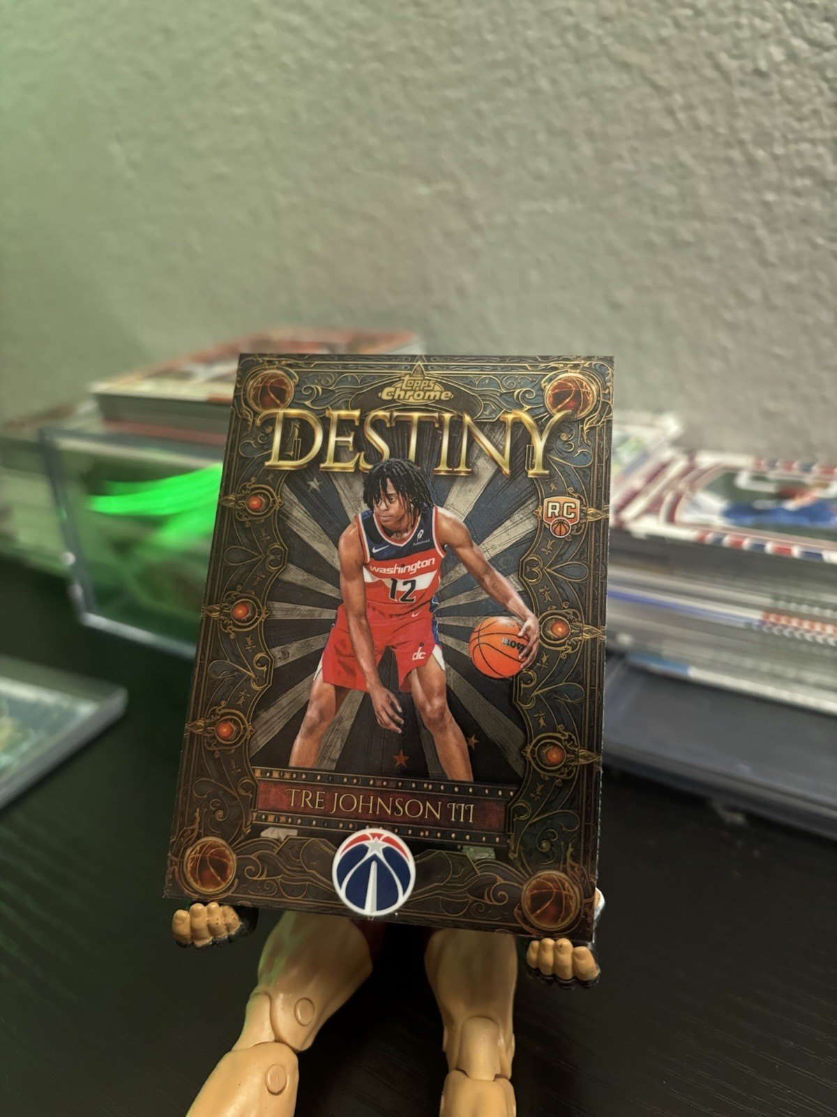 2025-26  Topps Chrome Basketball  Destiny Tre Johnson III D-6 Wizards