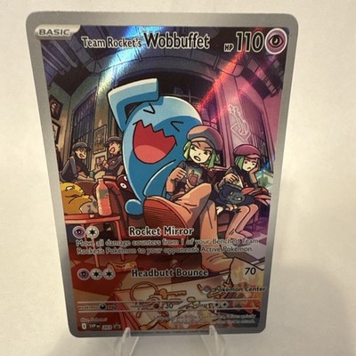 Pokemon TCG Team Rocket's Wobbuffet SVP 203 Pokemon Center Exclusive.
