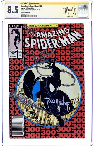Amazing Spider-Man #300N Newsstand Variant CGC 8.5 SS McFarlane 1988 4669297003