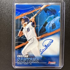 2021 Bowman's Best of Blue Refractor /150 Cristian Santana #B21-CS Auto