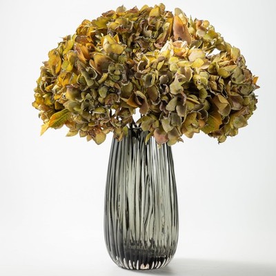 Silk Fall Flowers Artificial Silk Dried Hydrangea Artificial Fall Florals Bou...