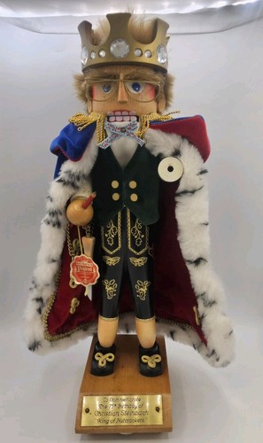 Steinbach Nutcracker “Jubilee King” 1996 Signed by C. Steinbach - Damaged