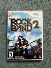 Rock Band 2 Nintendo Wii Game Complete CIB Manual Tested