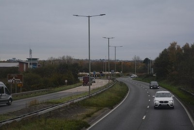 Photo 6x4 Poole : Upton Bypass A350 Poole/SZ0191 Looking along Upton Byp c2017