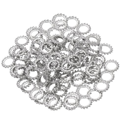 #ad #ad 100 Pcs Locking Washer M10 304 Stainless Steel External Tooth Washer Silver AU $21.18