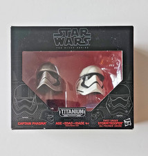 Star Wars Black Series Titanium Series Captain Phasma & Stormtrooper Helmets