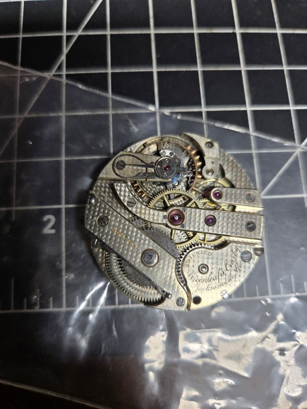 greenleaf & crosby swiss switzerland pocket watch movement high grade watchmaker