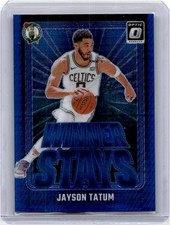 2024-25 Donruss Optic Jayson Tatum #2 Winner Stays 152/175 Hyper Blue SP Celtics