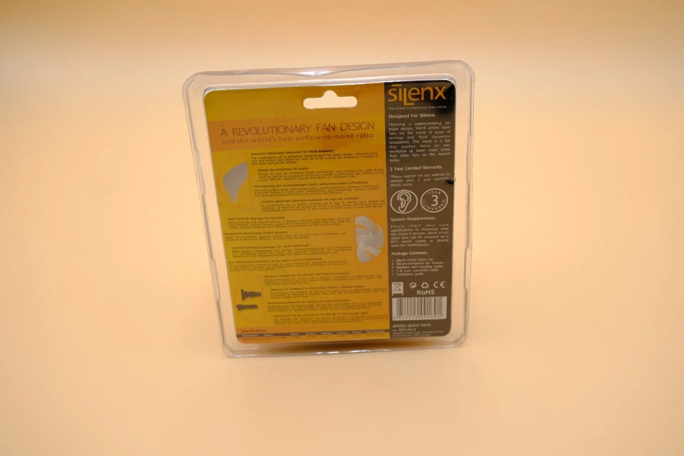 SiLenX EFFIZI0 100mm Silent Fans 12dBA 36 cfm Ultra Fluid Dynamic Bearings NEW - Image 2 of 2