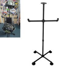 Body Armor Stand for Vest Iron Weighted Matte black