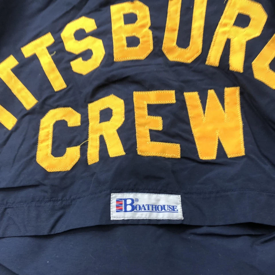 Chaqueta cortavientos Pittsburgh Panthers para hombre grande azul marino NCAA Rowing Crew Foto 4 de 4