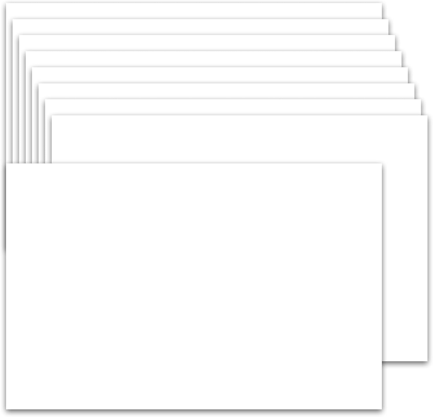 50 Pack 5X7 Thick White Cardstock Paper 80Lb for Printer, Postcards, Invitations