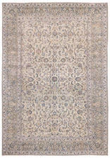 Vintage Oriental Hand-Knotted Carpet 8'10" x 13'0" Traditional Wool Area Rug