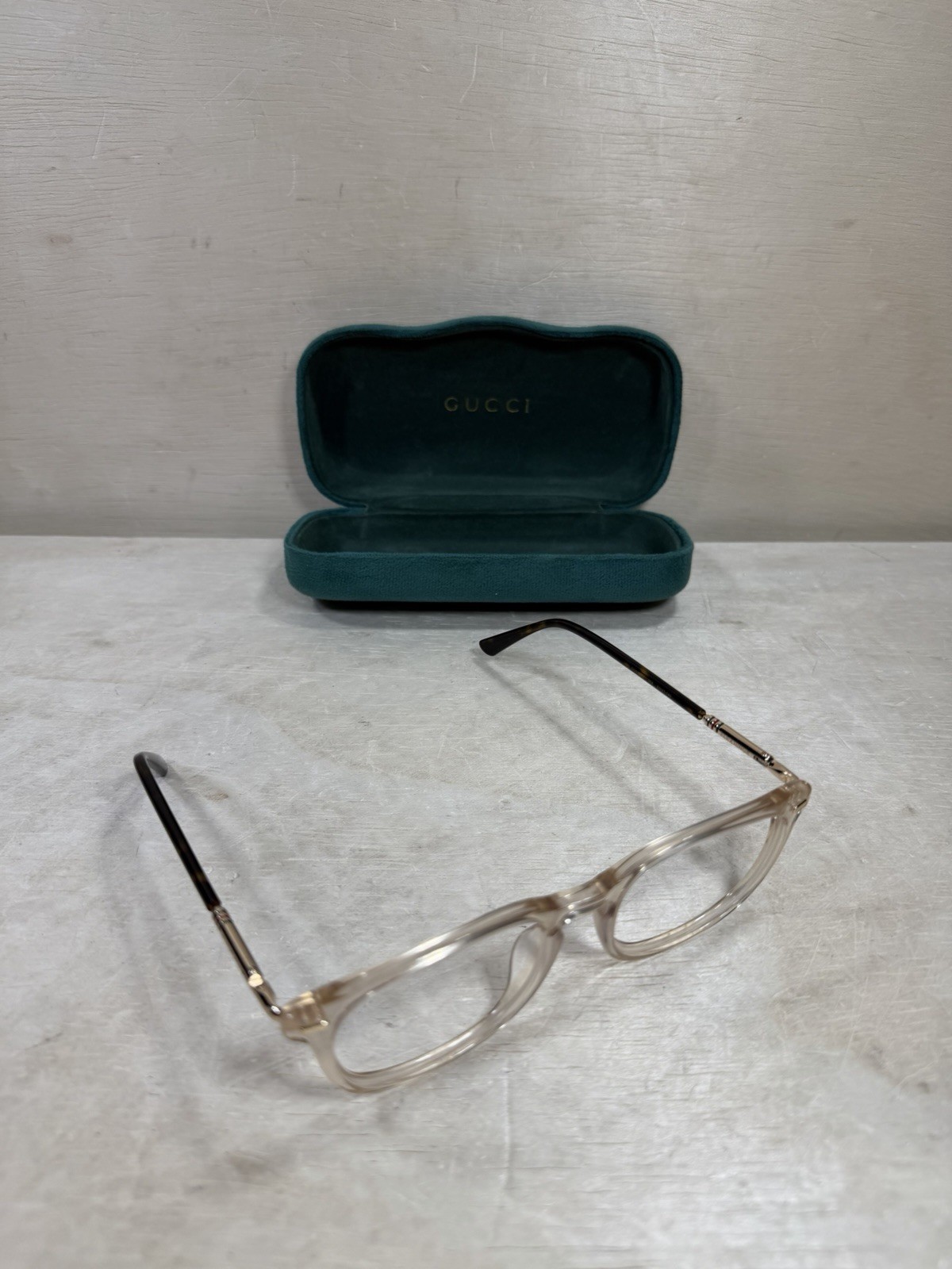 GUCCI eyeglasses CLEAR BROWN KEYHOLE ROUND glasses GG0390O 004 frames 52 21 140 thumbnail 9