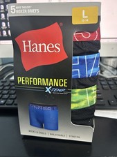 Hanes performance X-Temp Boxer Briefs 5 Pack Tagless MultiColor Boys Large 12-14
