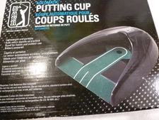 PGA Tour Automatic Golf Putting Cup Lightweight and Portable Battery Powered New
