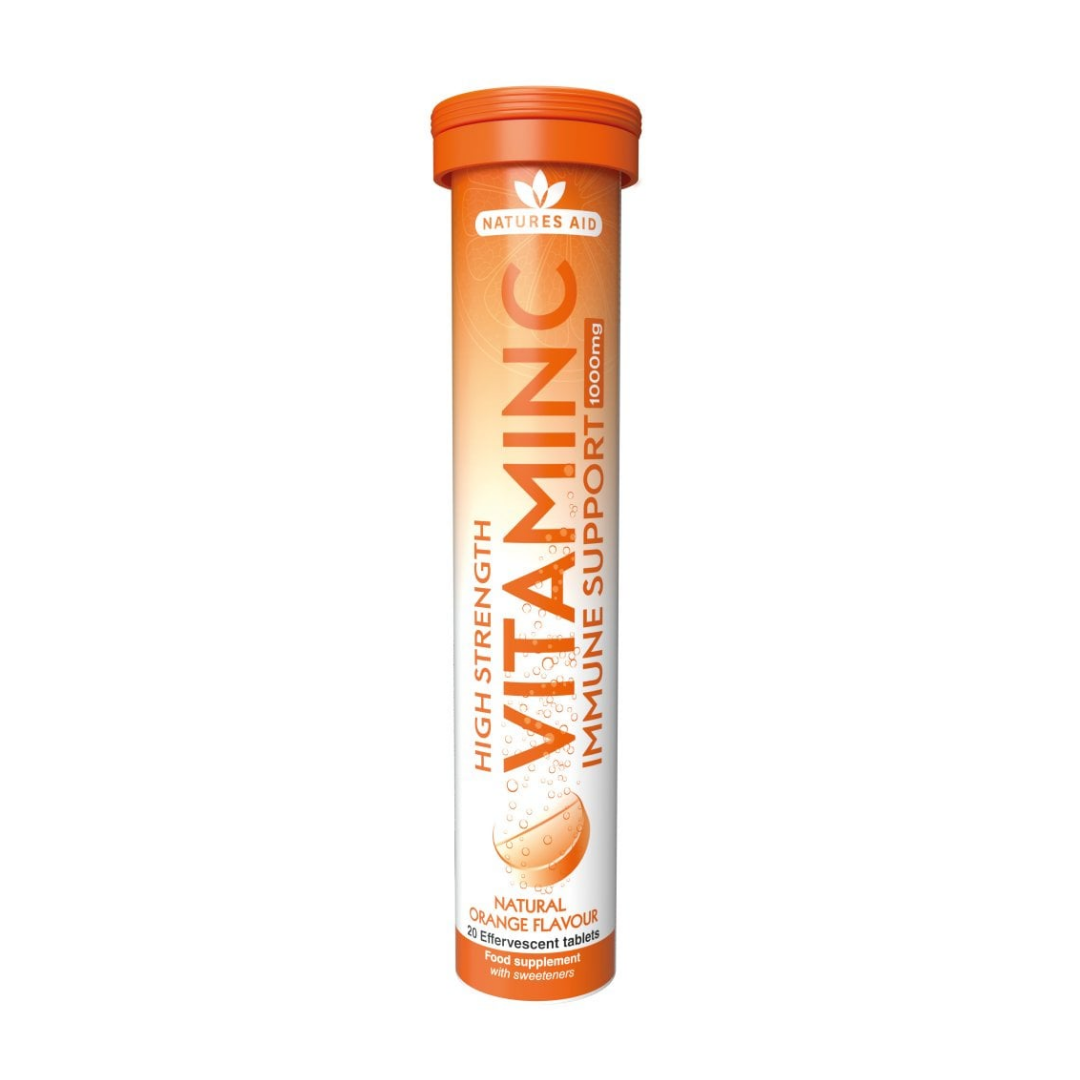 Natures Aid Vitamin C 1000MG Effervescent 20 Tablets - 2 Pack - Image 2