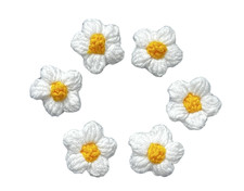 Handmade Crochet Applique Flowers for Crafts Embellishments clothes
