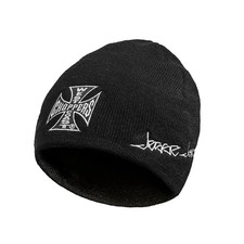 WEST COAST CHOPPERS ORIGINAL CROSS BEANIE IN BLACK **BRAND NEW**