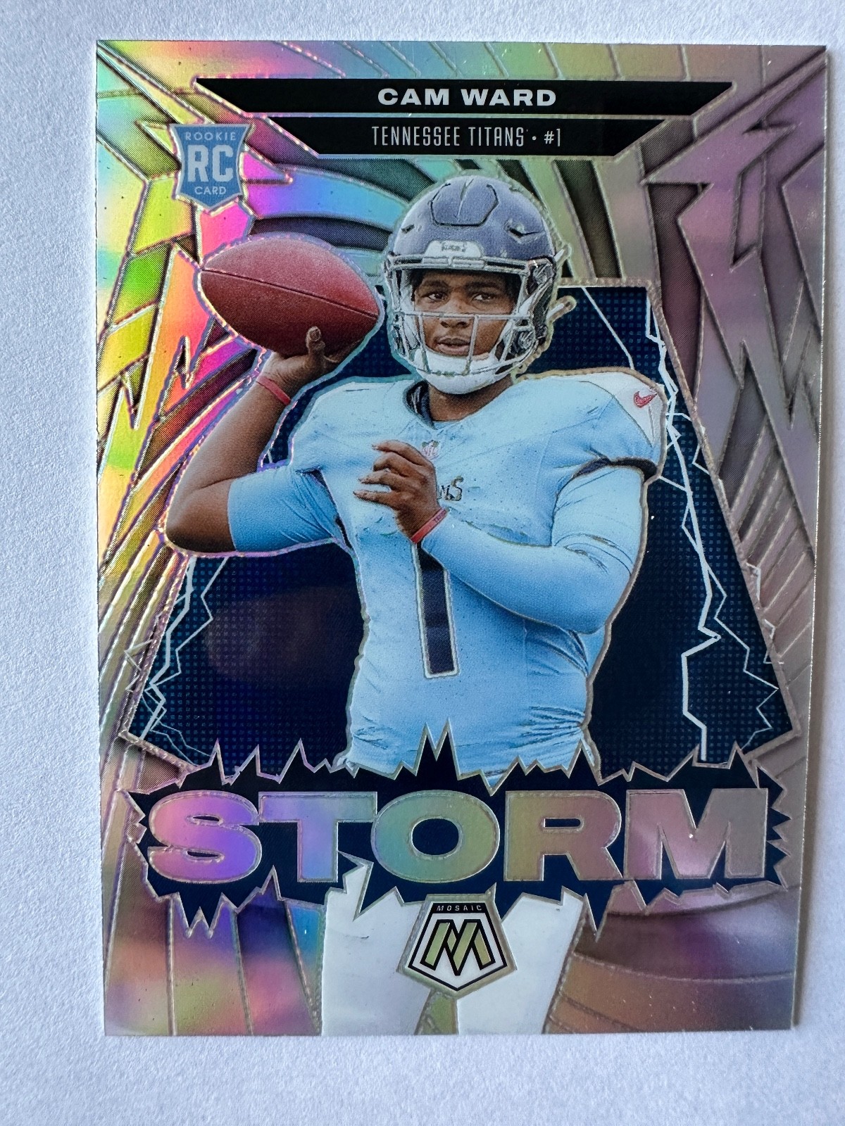 2025 Panini Mosaic - Cam Ward (RC) - Storm Silver