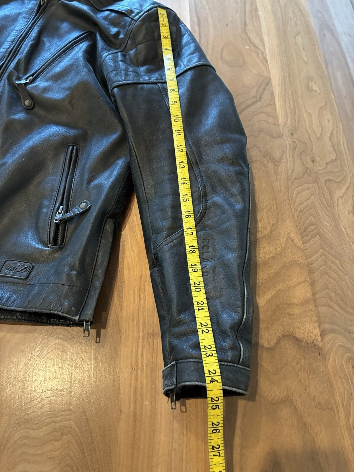 Roland Sands Black Buffalo Leather Moto Jacket Jagger W/Armor Knox Pads Vented S image 21