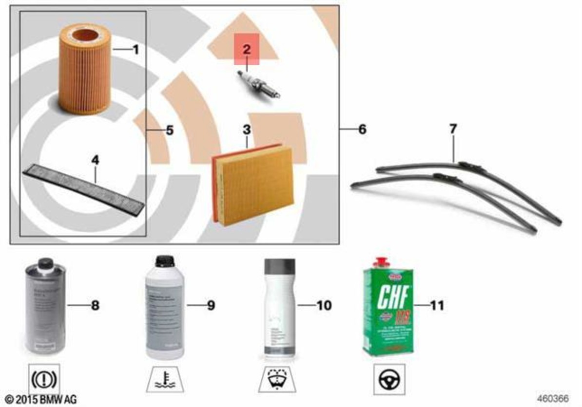 Genuine BMW F20 F20N F21 F21N F30 High Power Spark Plug 1pcs OEM 12122293697
