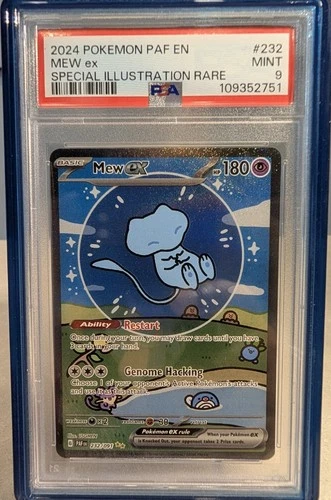 Pokémon Mew ex 232/091 SV: Paldean Fates Special Illustration Rare Holo PSA 9