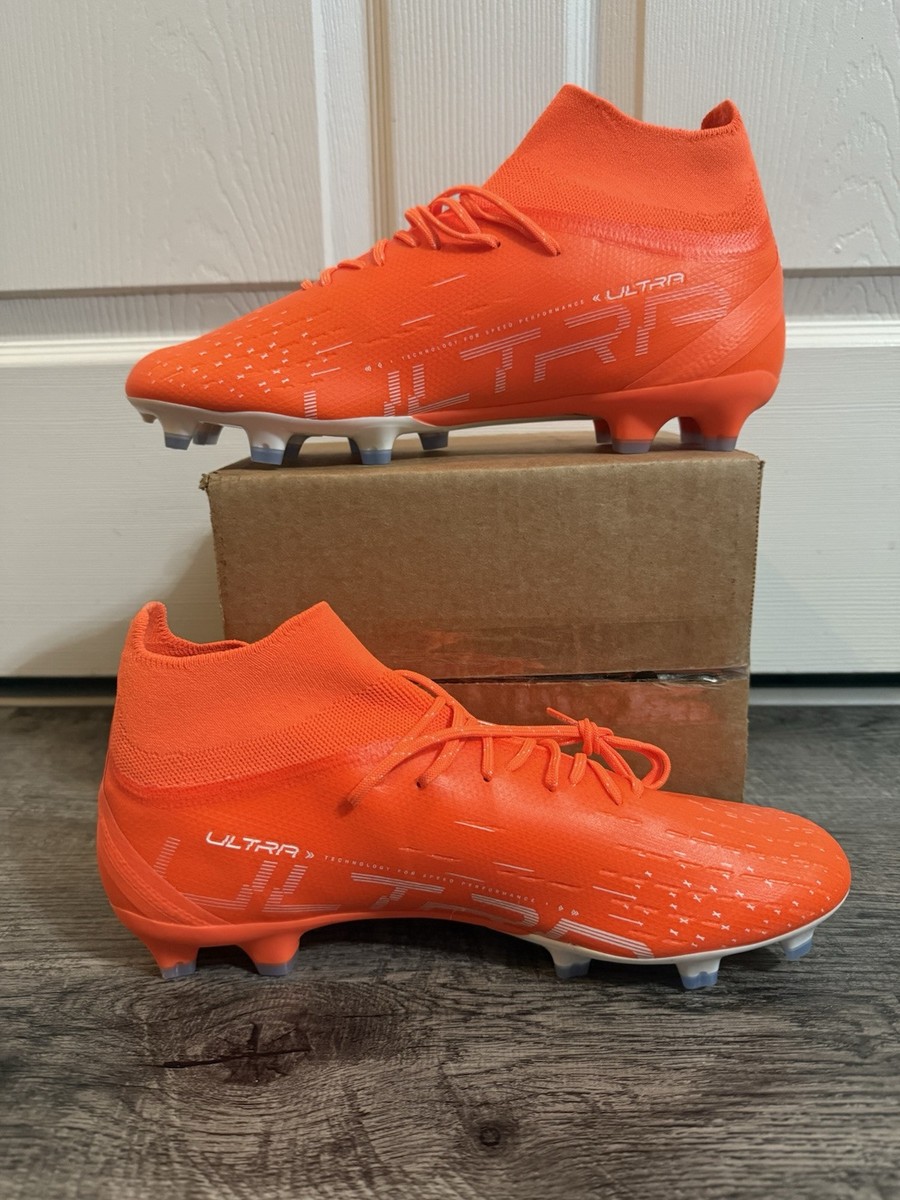 Puma Ultra Pro Firm Ground Ag Soccer Cleats Orange Men