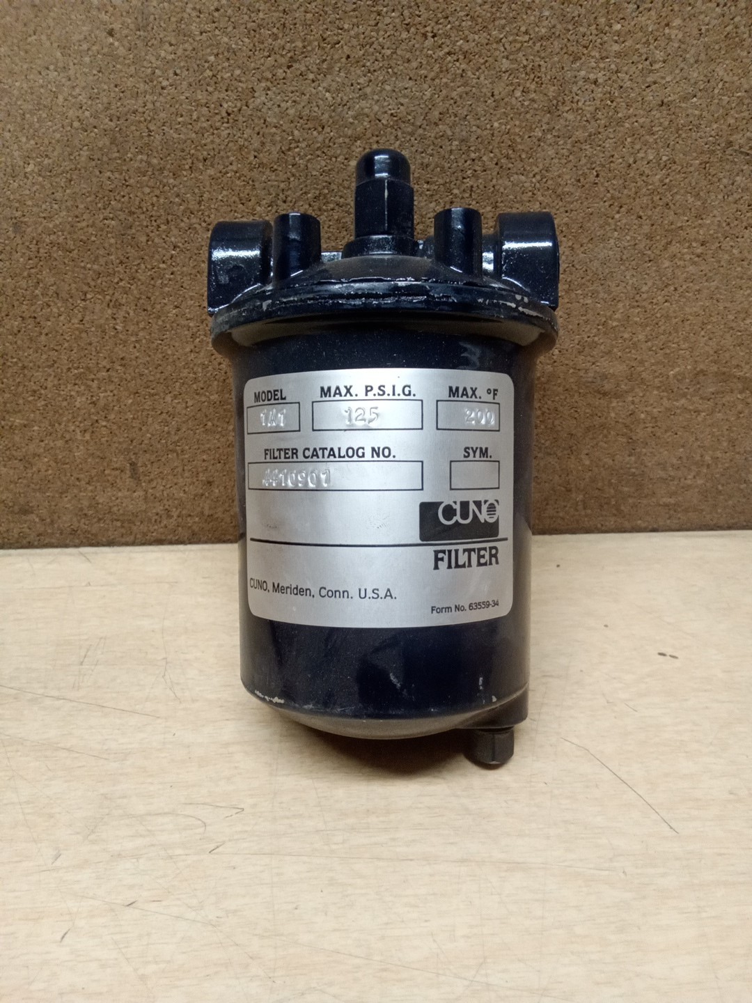 Cuno 4410901 Model 1A1 Filter 3/8" Connection