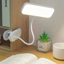 LED USB Clip On Flexible Desk Lamp – Clamp Reading Light for Bed, Study & Table