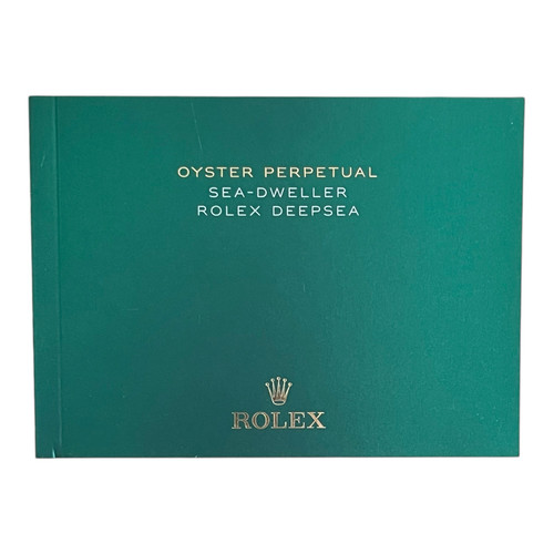 Rolex Sea Dweller Deepsea 2022 Instruction Booklet Manual English