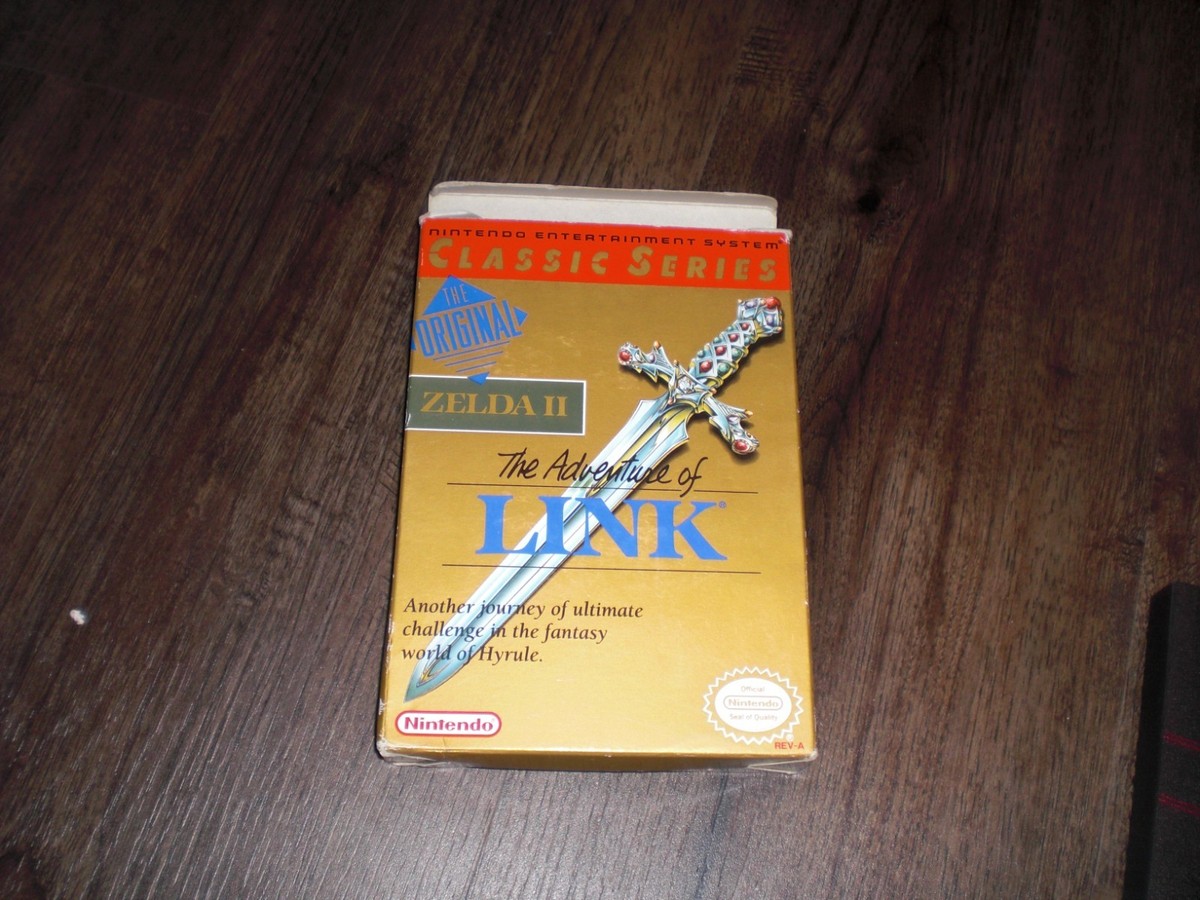 Zelda II: The Adventure of Link COMPLETE In Box Manual Nintendo