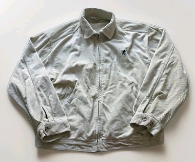 Vintage 90er Disney Jacke Herren Gr. M beige Cord Full Zip Mickey bestickt