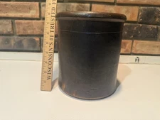 Antique Brown Glazed Crock
