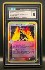 TEAM MAGMA'S HOUNDOOM #10 REVERSE HOLO-2004 Pokémon EX Team Magma Vs Aqua-CGC 10 on eBay