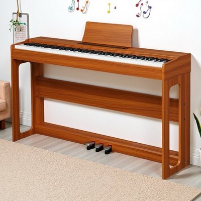 88-Key Full Size Fully Weighted Digital Piano Set - Walnut DREAM Source 3-Pedal