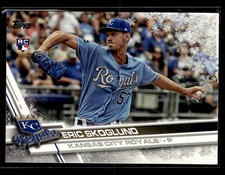 2017 Topps Holiday #HMW8 Eric Skoglund Metallic Snowflakes Rookie card