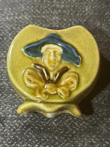 Weller Pottery SOUVENIR Weller THEATER Mini Vase Signed Rare!