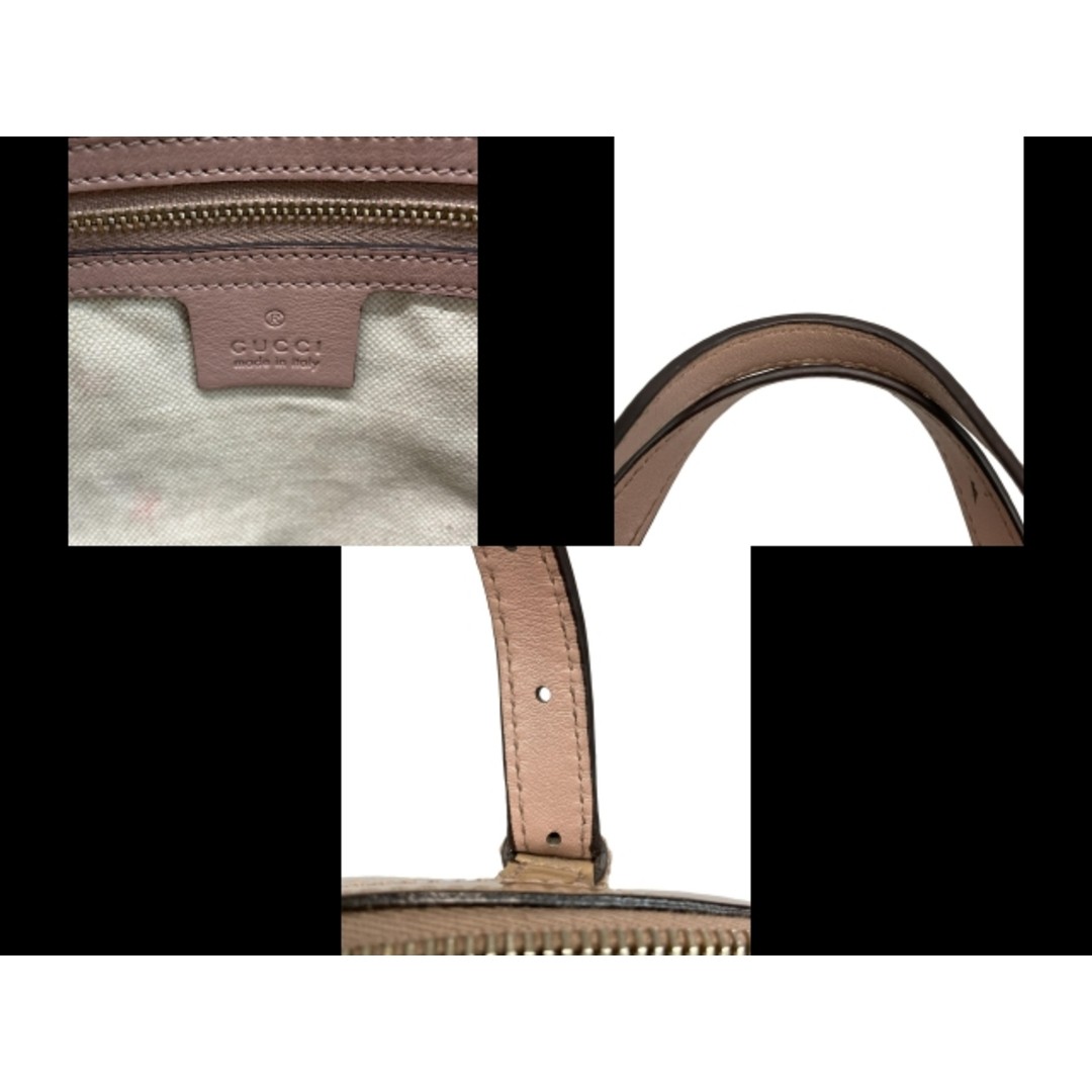 Gucci Micro GG Handbag Pink Beige Leather Used Waterproof Stylish thumbnail 10