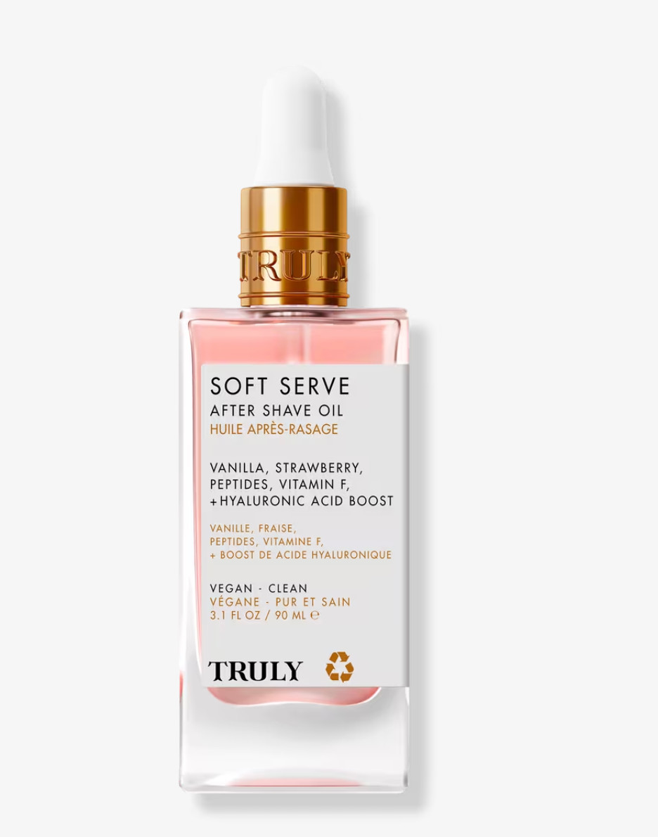 Truly Soft Serve After Shave Oil, 3.1 fl oz (90 ml) Strawberry/Vanilla