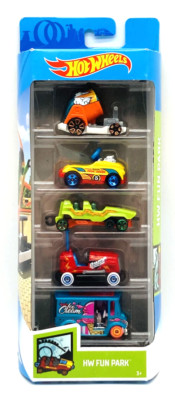 Mattel Hot Wheels HW Fun Park NEU OVP 01806 GHP49 5er Set