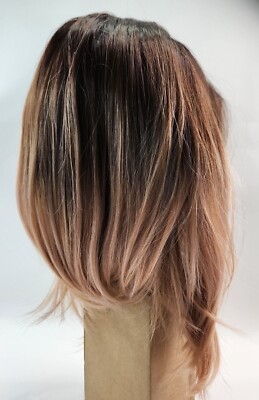 Rebel Gypsy Black to Blond Ombre Short Hair Wig 