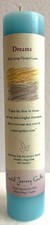 DREAMS Crystal Journey Reiki Charged Candle Herbal Magic Pillar - Free Ship