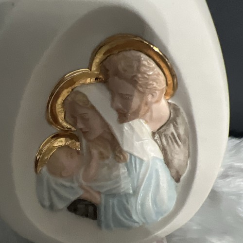 Vtg Byron Molds 1977 Ceramic Christmas Table Nativity Scene Ornament Topper 13" - Picture 4 of 6