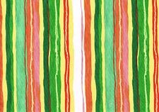 Mill Creek Fabric Stripe Green Red White Yellow Drapery Upholstery