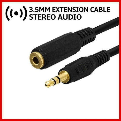 10ft AUX 3.5mm Stereo Mini Headphone Jack EXTENSION Cable Audio Male to Female ~ - Picture 3 of 12